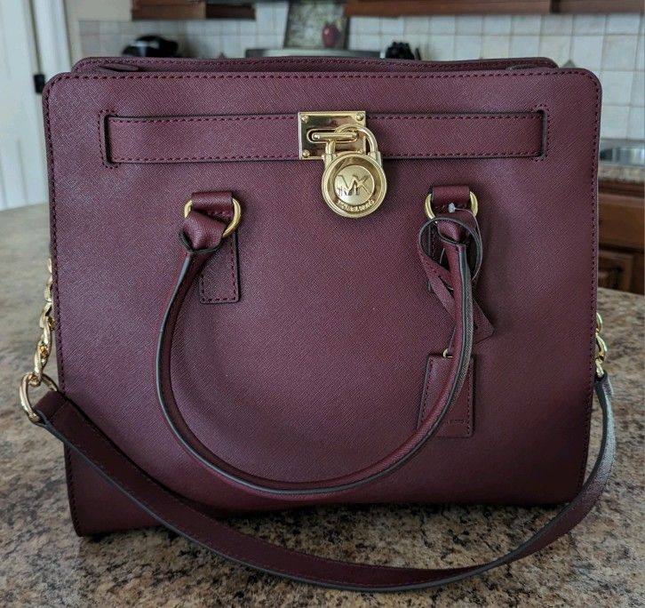 Michael Kors Hamilton tote - NEW with tags, Merlot, large size