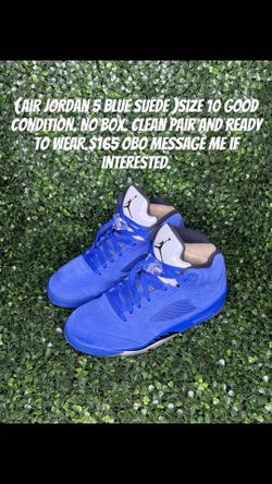Air Jordan 5 Blue Suede