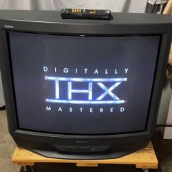 Sony Trinitron 32" CRT TV Retro Gaming Television KV-32S40 with Remote