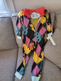 Kids nightmare before christmas zip up pajamas