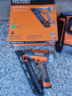 Finish angle nailer 15ga ridgid