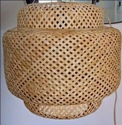 Woven Bamboo Pendant Light Shade
