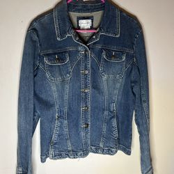Women’s Vintage Cropped Jean Jacket XL Excellent Condition 