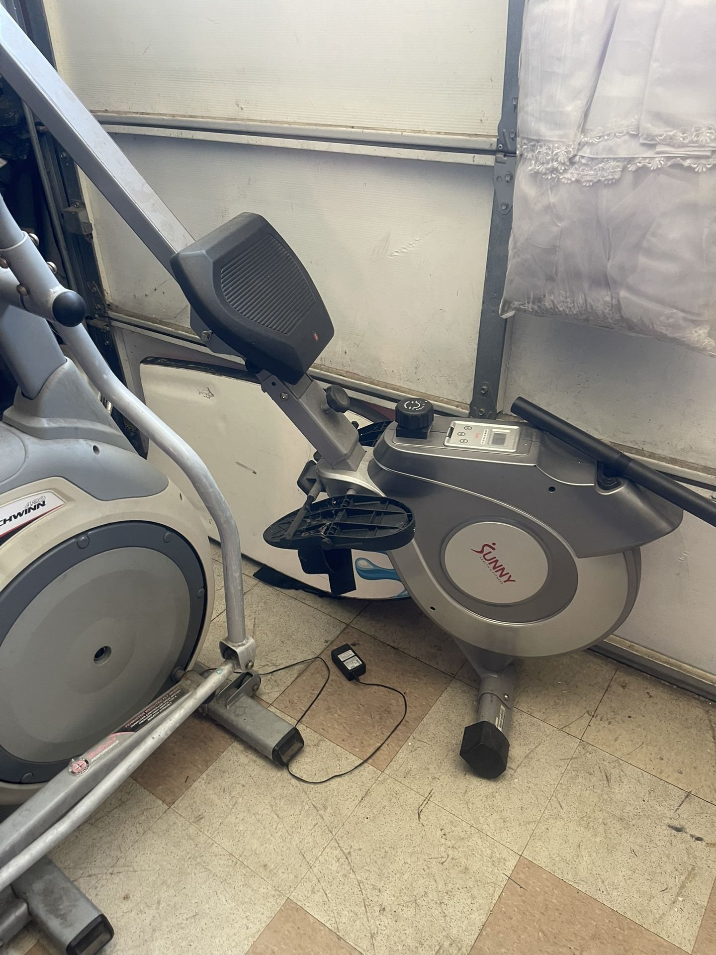 Rowing Machine And elliptical Exercise