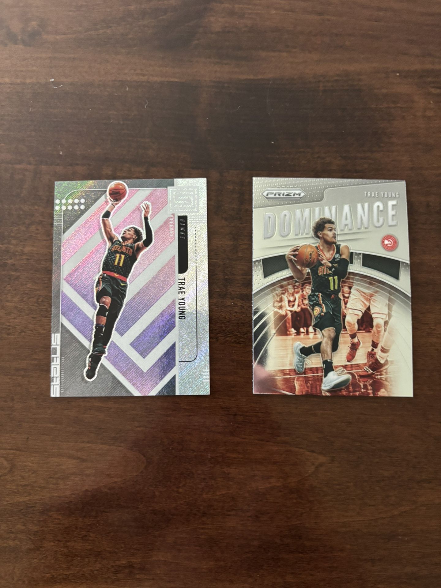 Trae Young Status Card And Dominance PRIZM MINT CONDITION