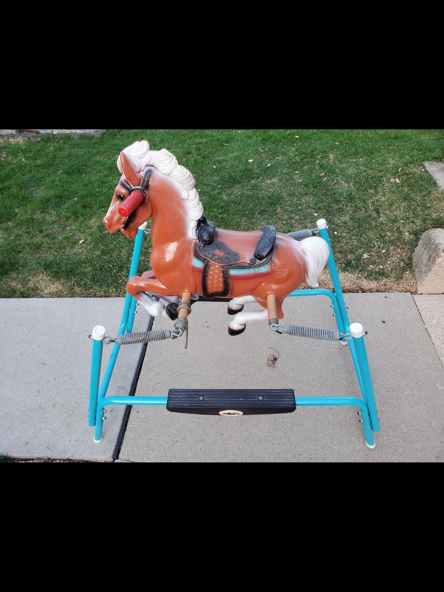 Vintage Flexible Flyer Rocking / Bouncing Horse Classic Toy