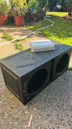 Dual Subwoofer Enclosure with CT Sounds Amp