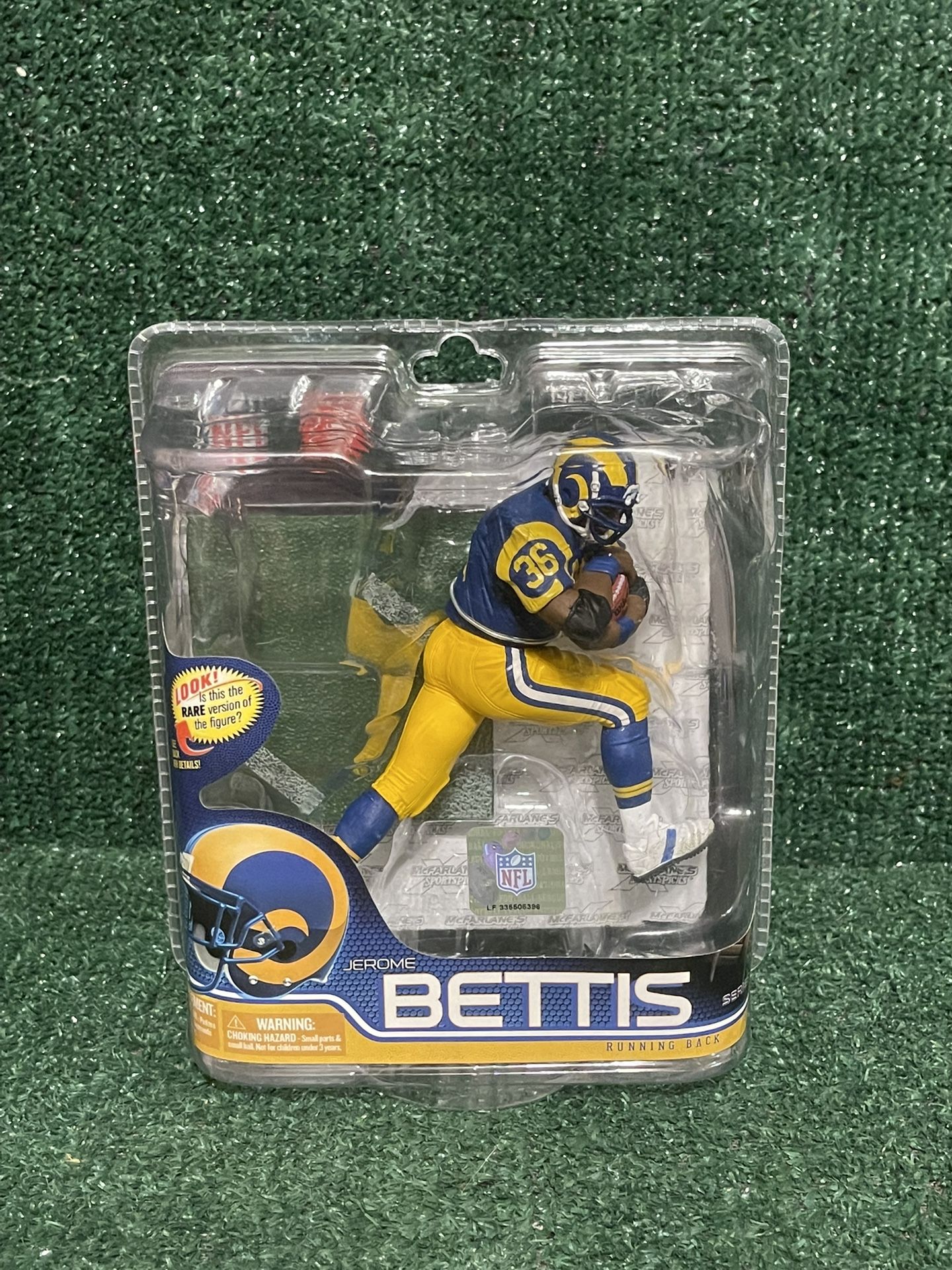 MCFARLANE JEROME BETTIS LA RAMS NFL 26 LEGENDS BLUE VARIANT #606 Of #1000 RARE!