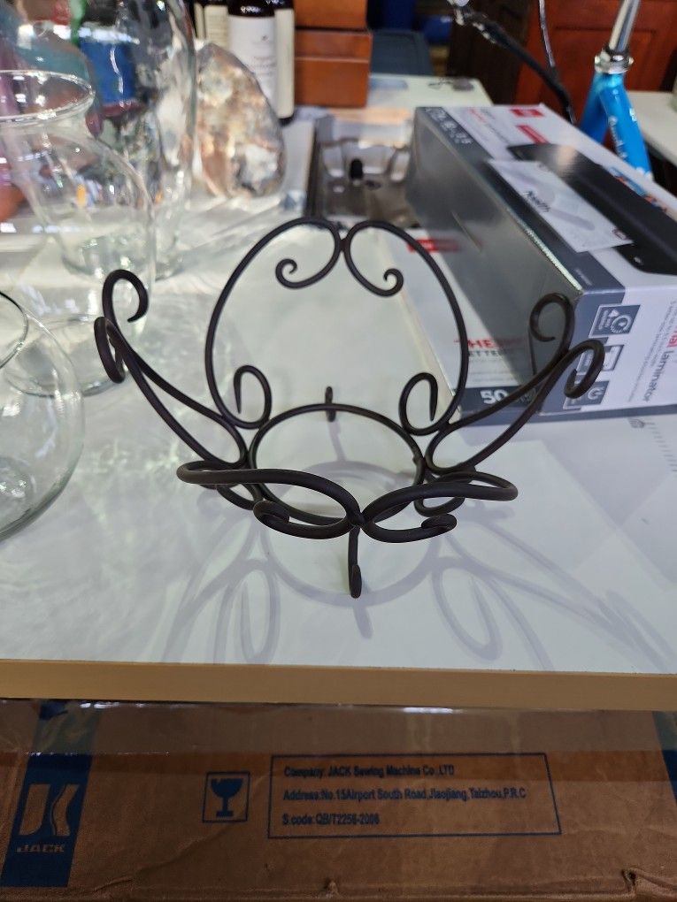 Wrought Iron Bowl Stand