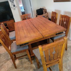 Expanding Kitchen Table With 6 Chairs 