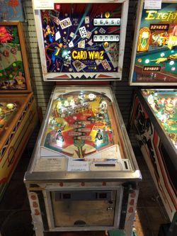 1976 Card Whiz Pinball Machine by Gottlieb