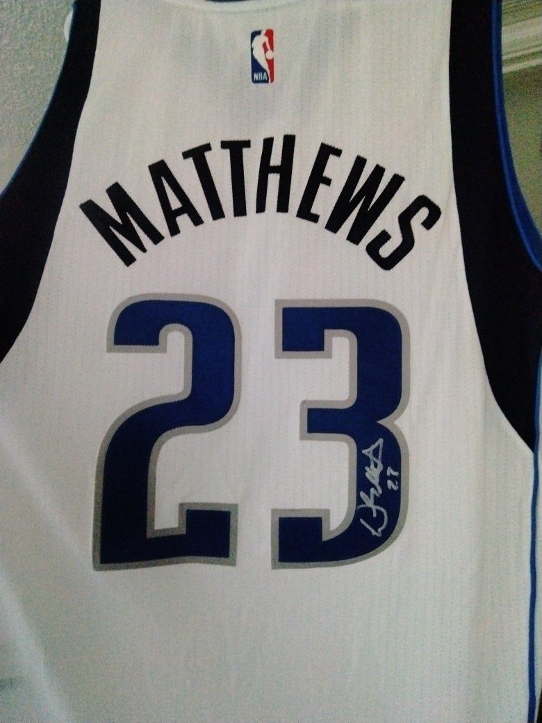#23 Wesley Mathews Autographed Jersey