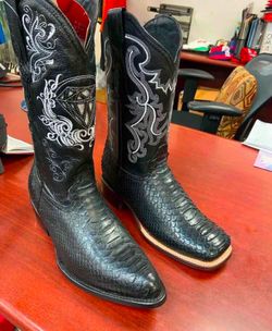 Nuevas botas vaqueras de piel original para hombre