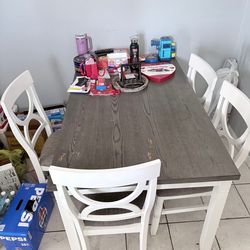 Grey Kitchen table and chairs