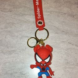 Marvel Spider-Man Ham Keychain Keyring Backpack Pendant 