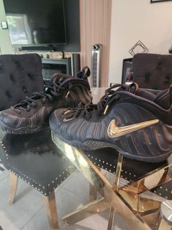 Nike Air Foamposite Pro Black Gold Sneakers