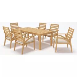 7-Piece Teak Outdoor Dining Set