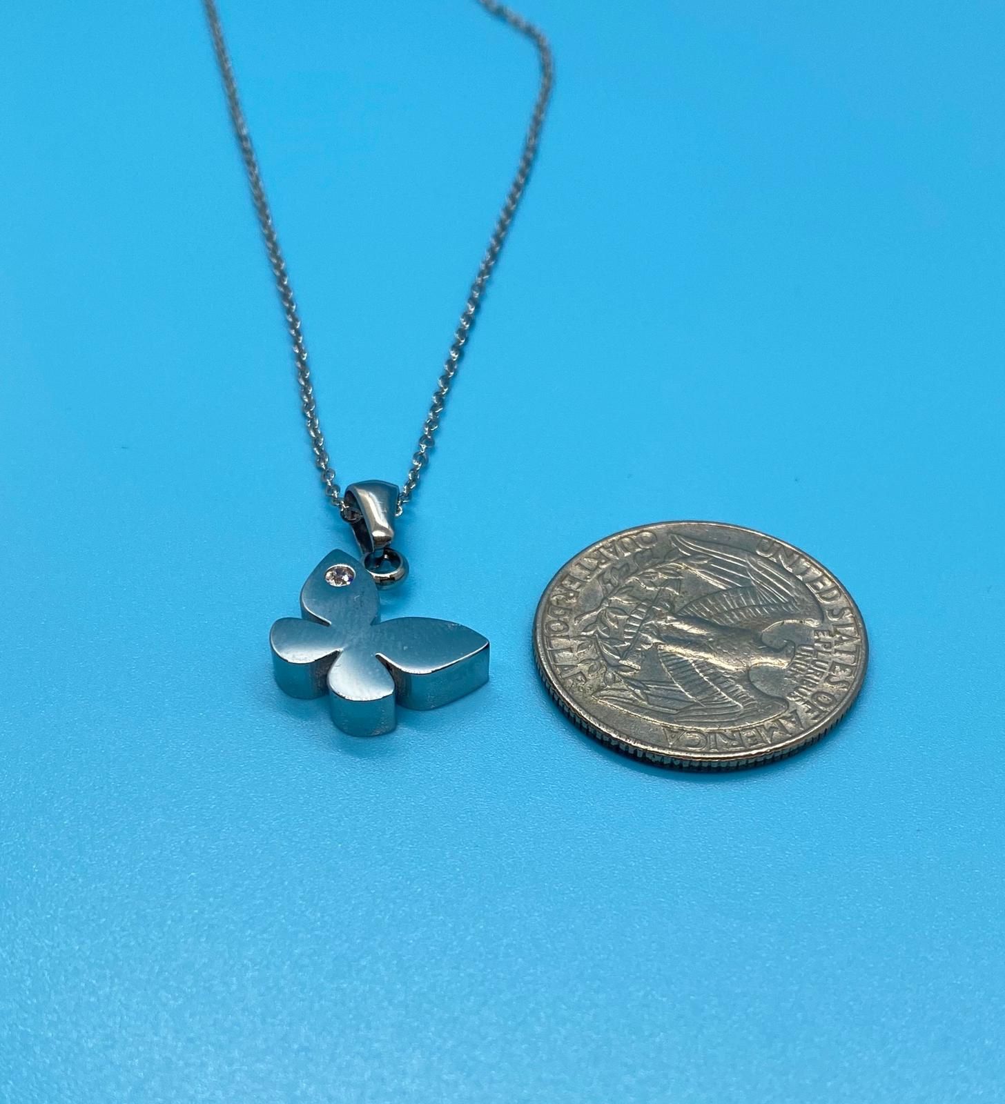 Necklace Butterfly Stainless Steel