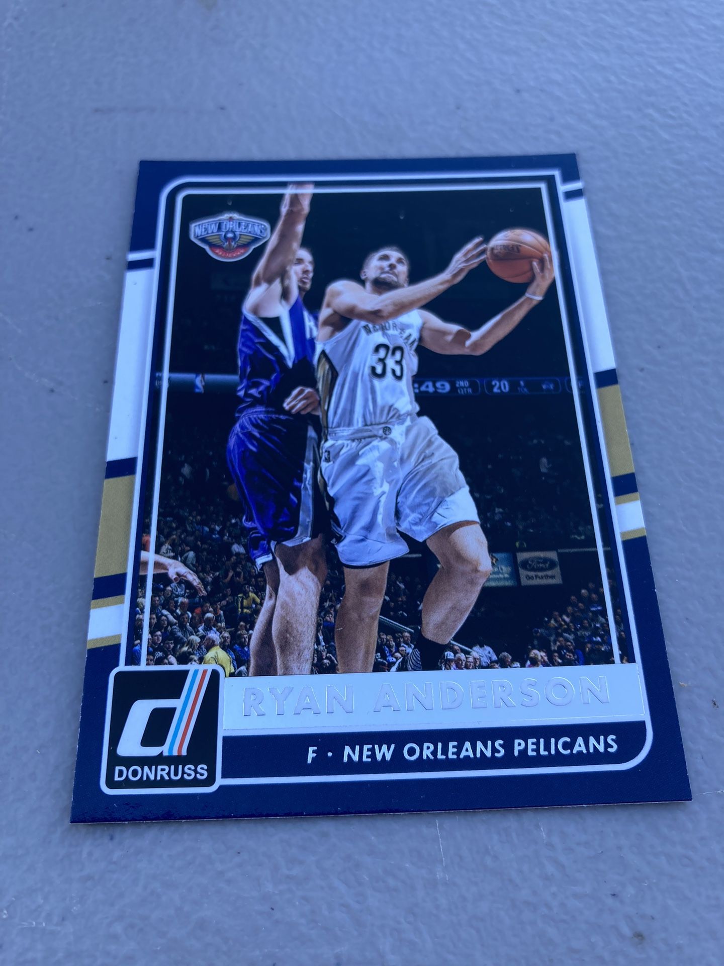2015-16 Panini Donruss Basketball Ryan Anderson Base #25 New Orleans Pelicans
