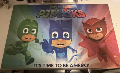 PJ Mask Puzzles With Metal Lunch Box