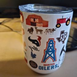 Texas theme acrylic mug