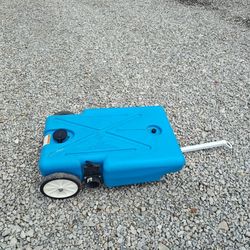 Portable RV Black Water Holding Tank 22 Gal w/ Hitch Ball Bracket