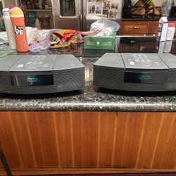 Two Bose Wave Radio Speakers
