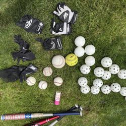 Nike Baseball Bag  With Bats  And Balls 
