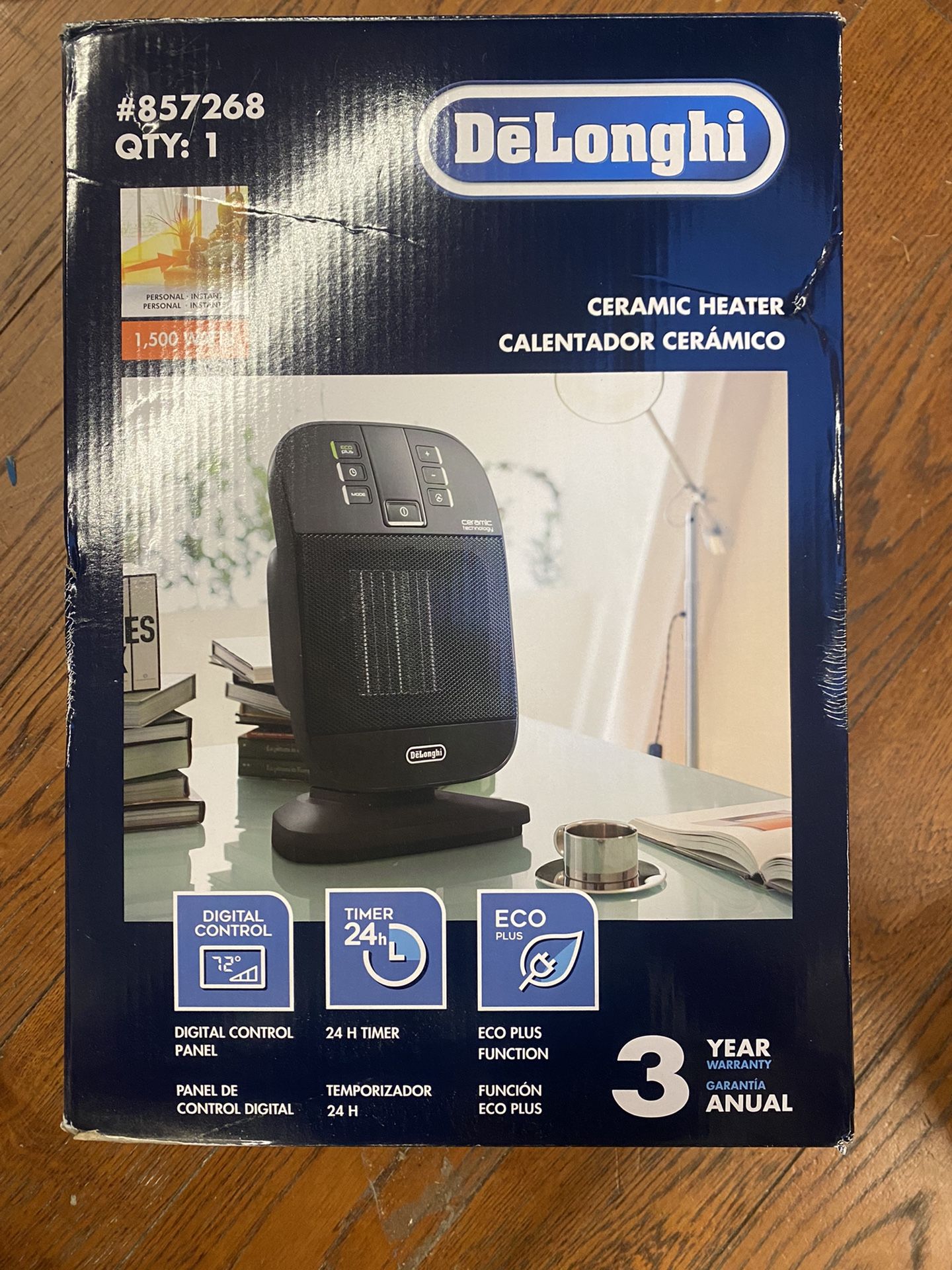 DeLonghi HFX60O15L 1500 Watt Ceramic Electric Space Heater for Sale in Los  Angeles, CA - OfferUp