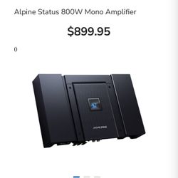 Alpine amplifier And Subwoofer 