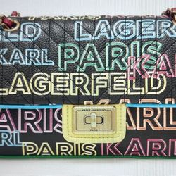 Karl Lagerfeld Multicolor Quilted Bag