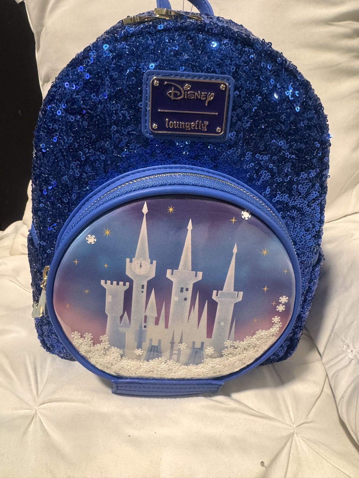 Sequin Castle Loungefly Backpack