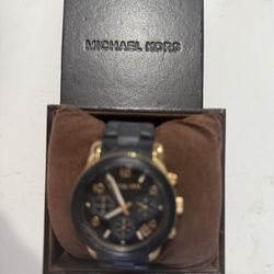 Women’s Black Silicon Michael Kors Watch 