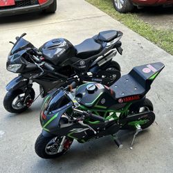 2 Brand New Pocket Mini Bikes For Sale