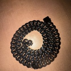 Black Cuban Link Chain