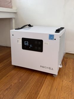 MOISWELL 145 Pint Commercial Dehumidifier w/ Built-In Pump – Auto Drain