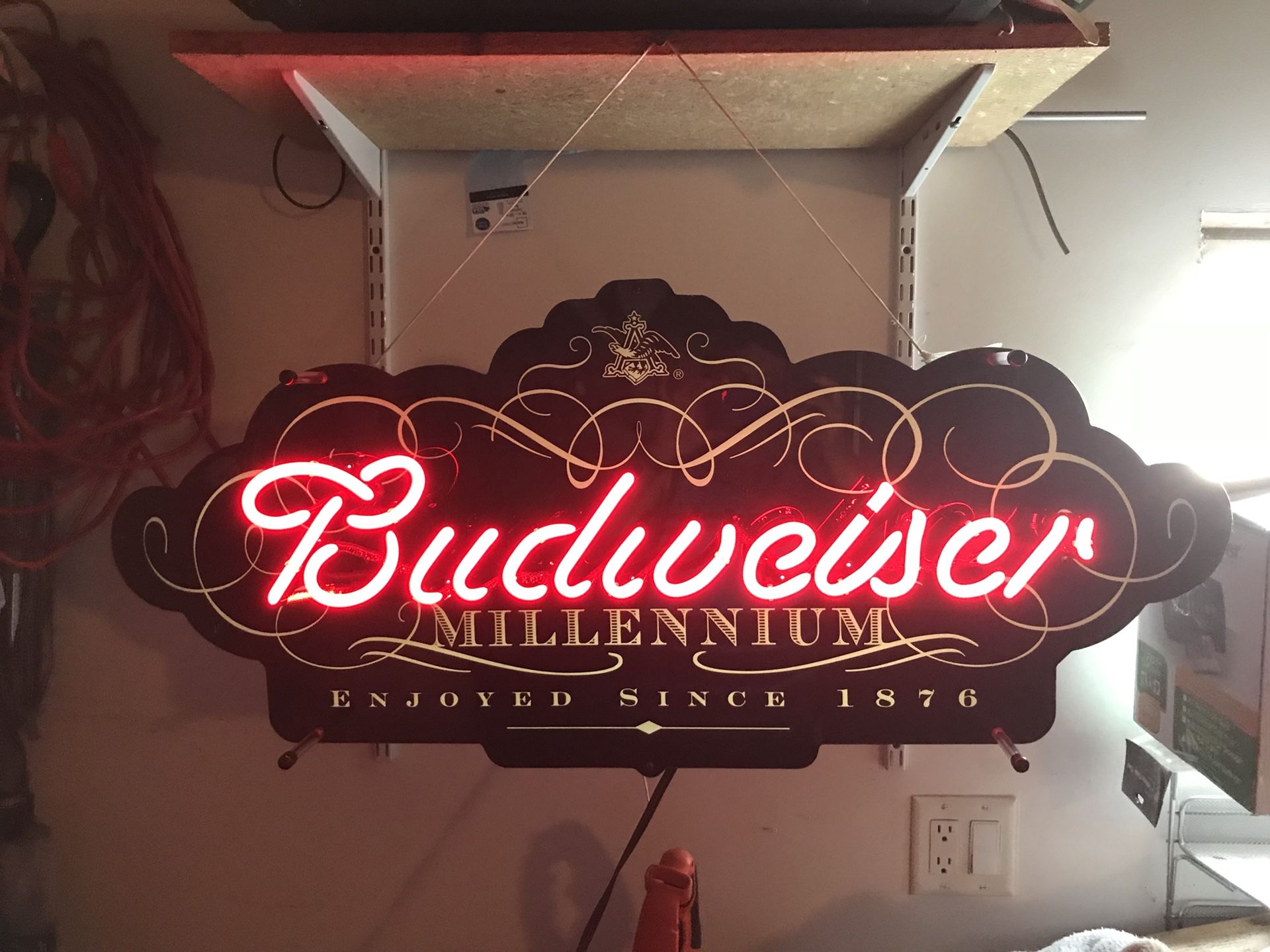 Budweiser MILLENNIUM Neon Sign 36”x16”
