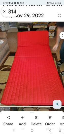 Folding Bed ..foldes Up For Storage