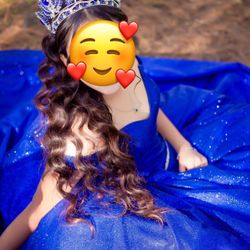 Quinceañera dress And Crown Ball Gown