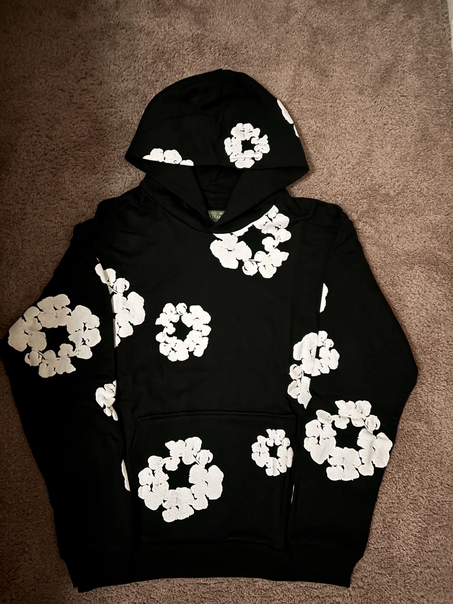 denim tears hoodie Black