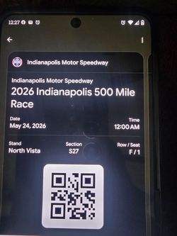 500 Speedway seats for sale...120$ a piece...I have four  tickets im letting go for 90$ a piece
