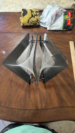 Mid century Paul Secon for Sampex Style Lucite and Nylon Pendent 