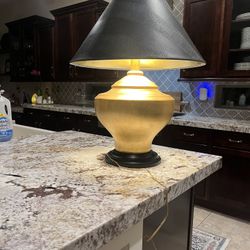 MCM Gold Gilded Atomic Urn Lamp 
