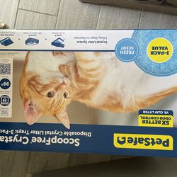 Scoopfree Crystal Litter Trays x4