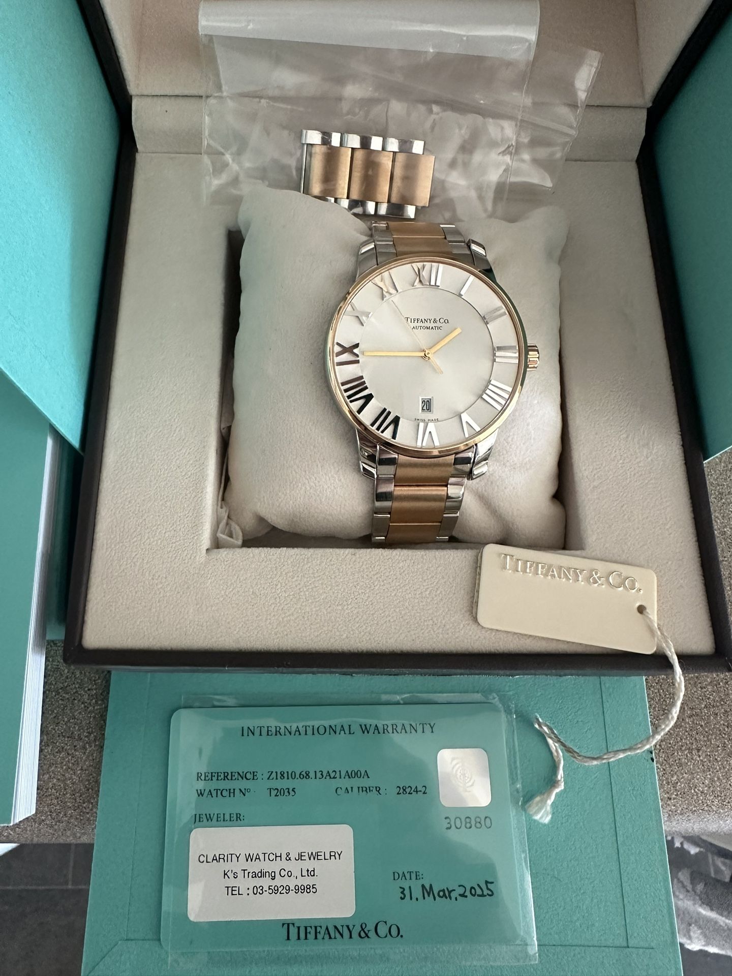 Tiffany co Men’s 42mm Watch 