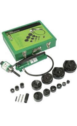 Brand New Greenlee 25pc. Hydraulic Punch Driver Set - $1,000