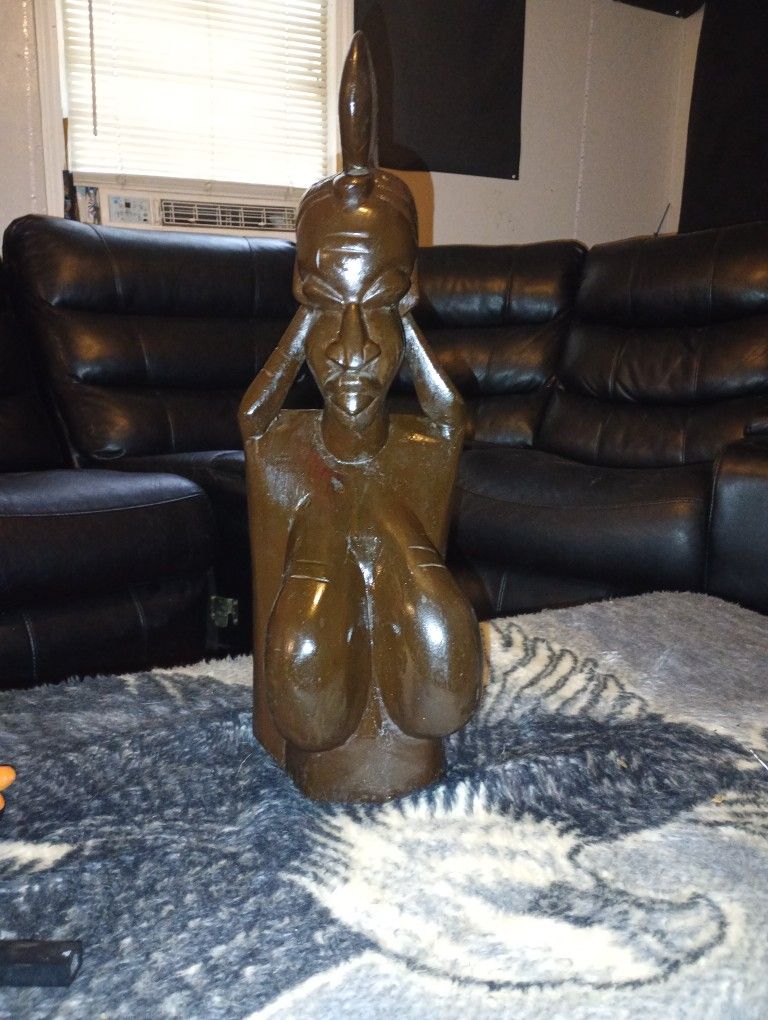 Authentic West African Female Sculpture