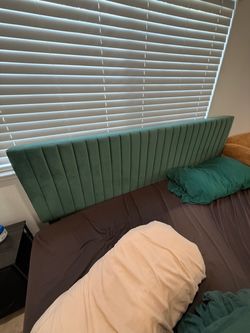Velvet Green King Size Bed Frame