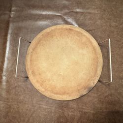 Pampered Chef Pizza Stone With Holder