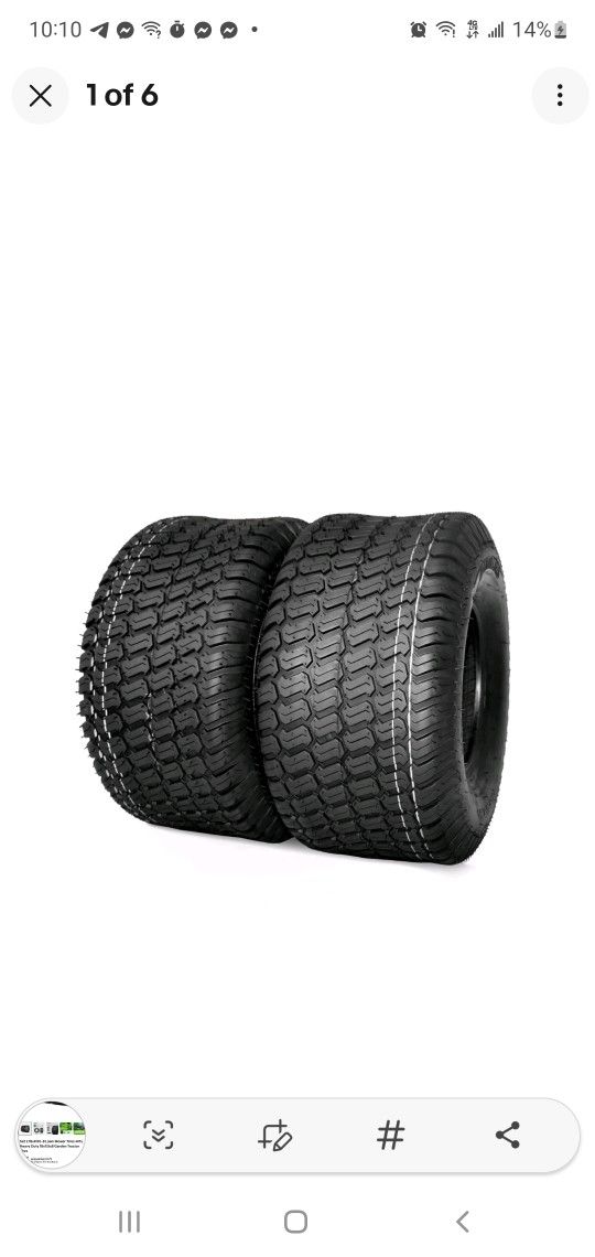 
🔥 BRAND NEW Set of 2 Lawn Mower Tires – 18x9.50-8 (4-Ply Heavy Duty)
